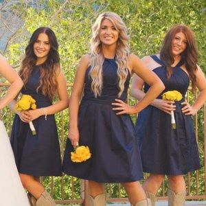 Blue bridesmaid dress